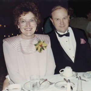 CharRaytuxcreativecirclebanquet Char and Ray Maas at a Creative Circle banquet, circa 1988